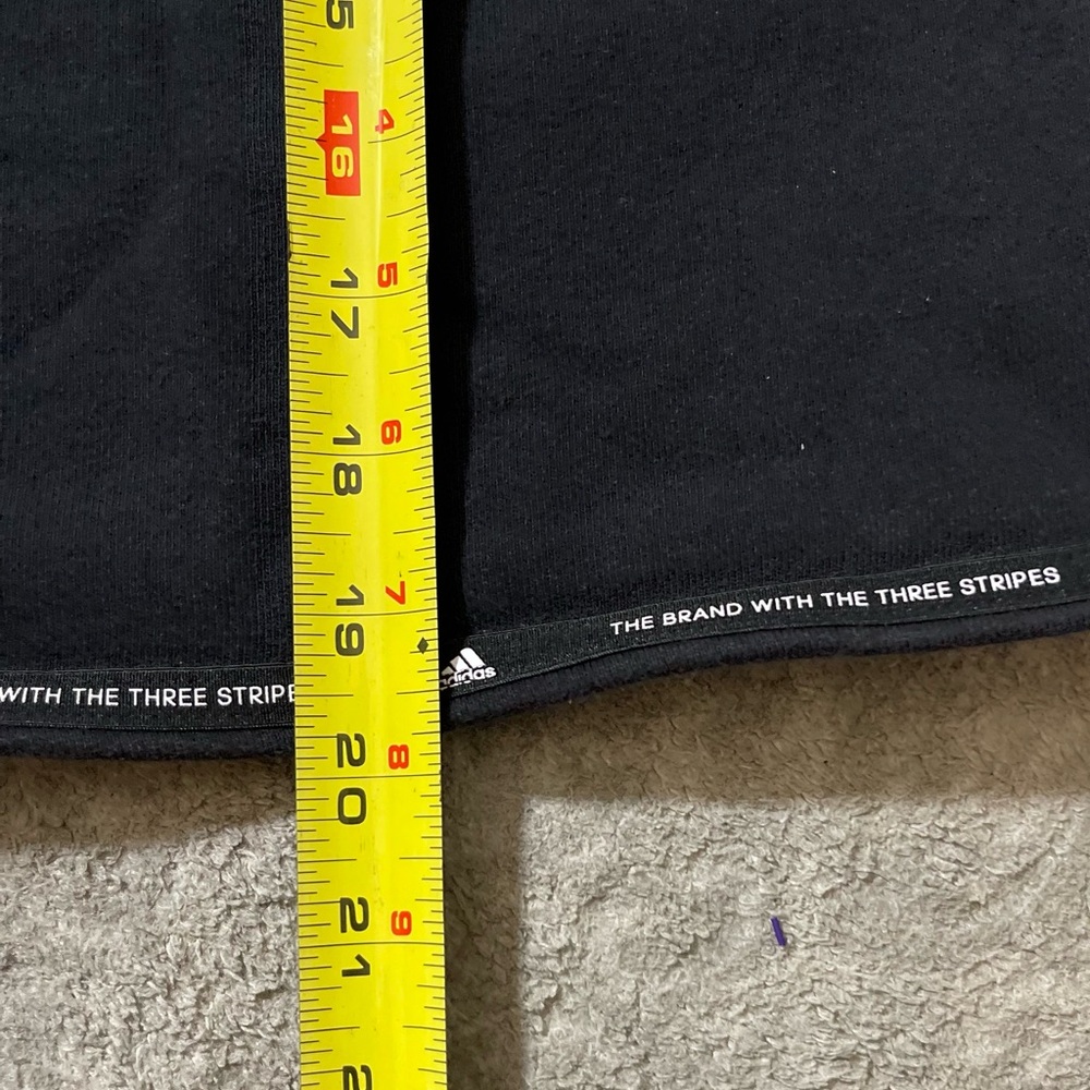 Adidas Oversized Cropped Black Hoodie - Picture 6 of 6